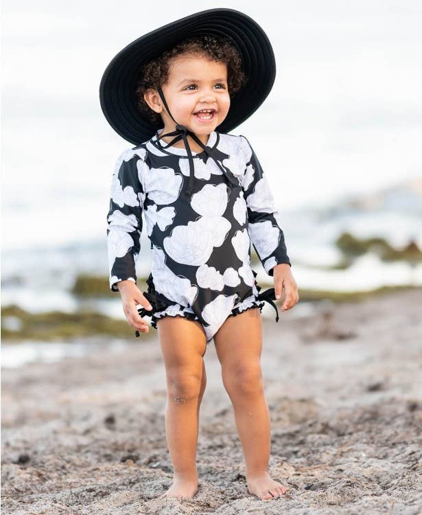 Baby Black Swim Hat