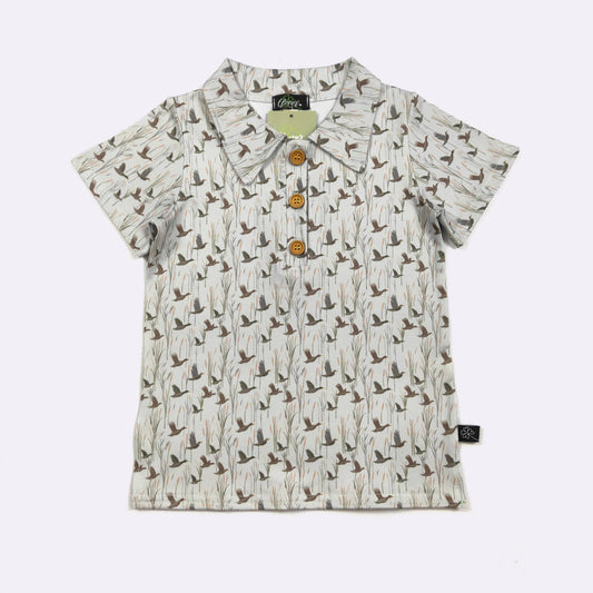 Duck Flight Boy Collar Shirt
