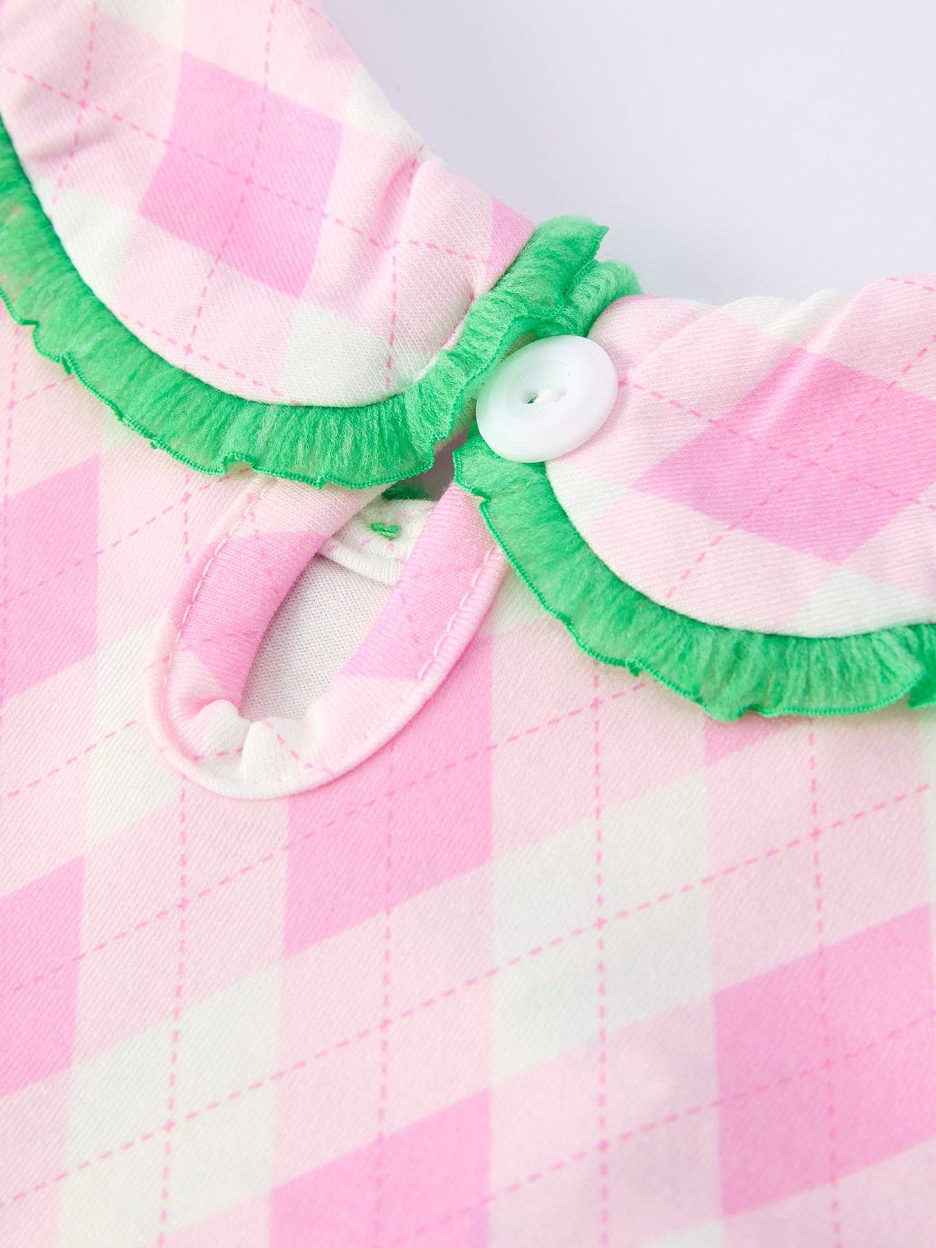 Golf Embroidered Baby Girls Smocked Bow Bloomer Set