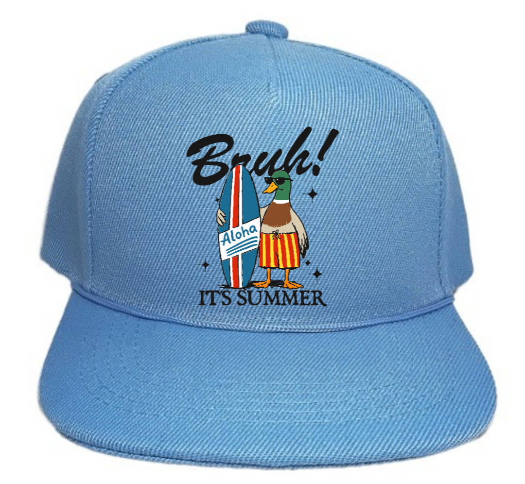 Kids Toddler Summer Dog Surfing Ducks Hat Fishing Hunting