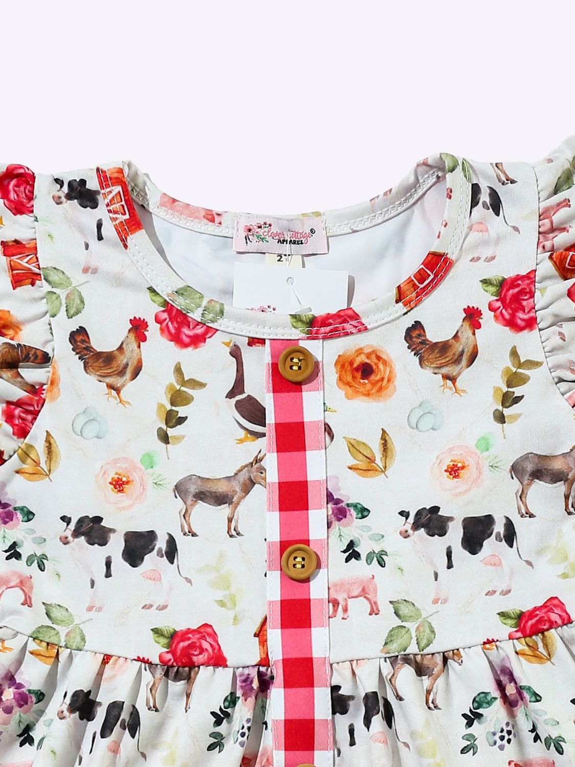Floral Farm Girls Dress