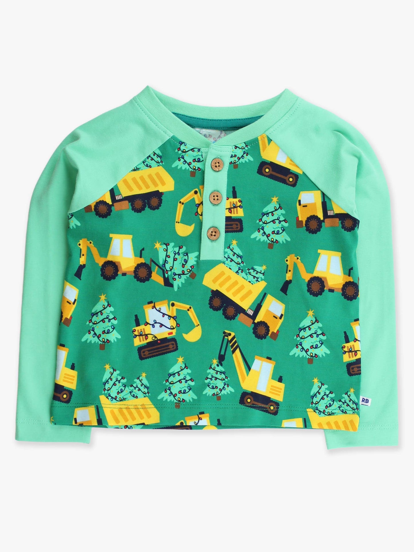 Boys Holiday Haul Long Sleeve Raglan Henley Tee