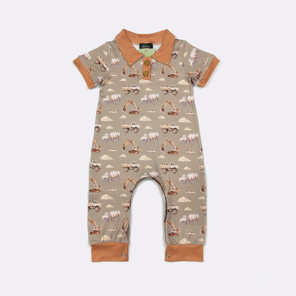 Construction Boy Romper