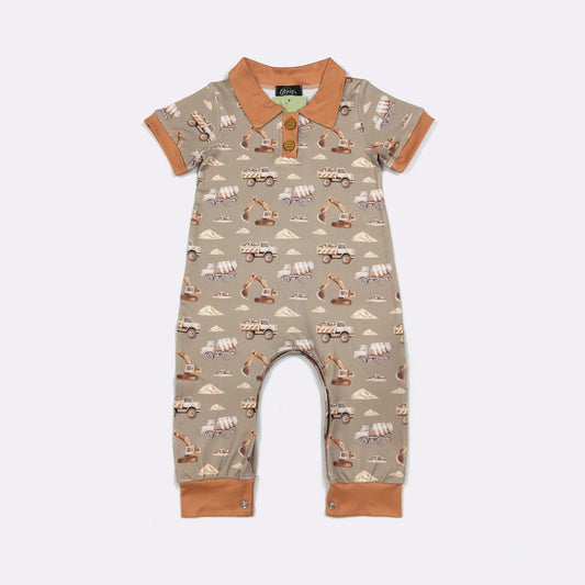 Construction Boy Romper