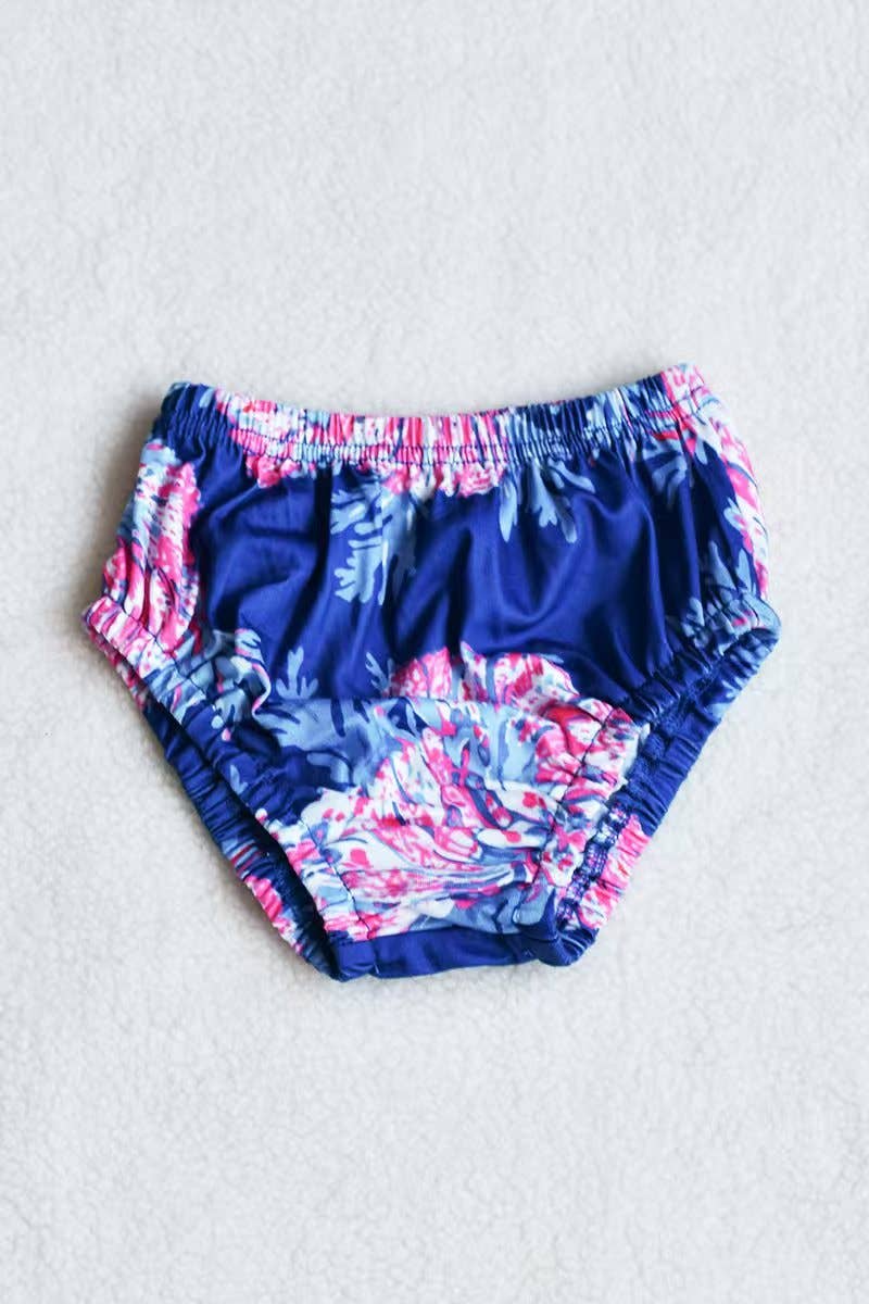 Floral Printed Top & Bloomer Set