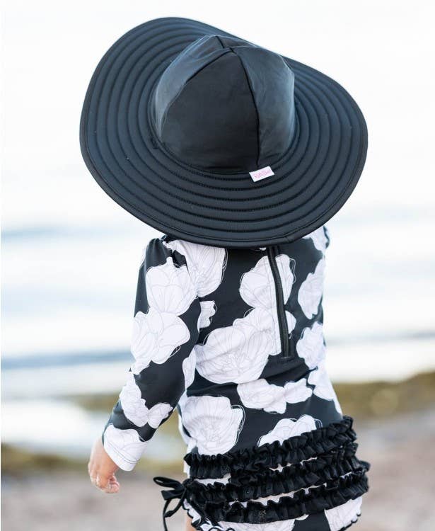 Baby Black Swim Hat