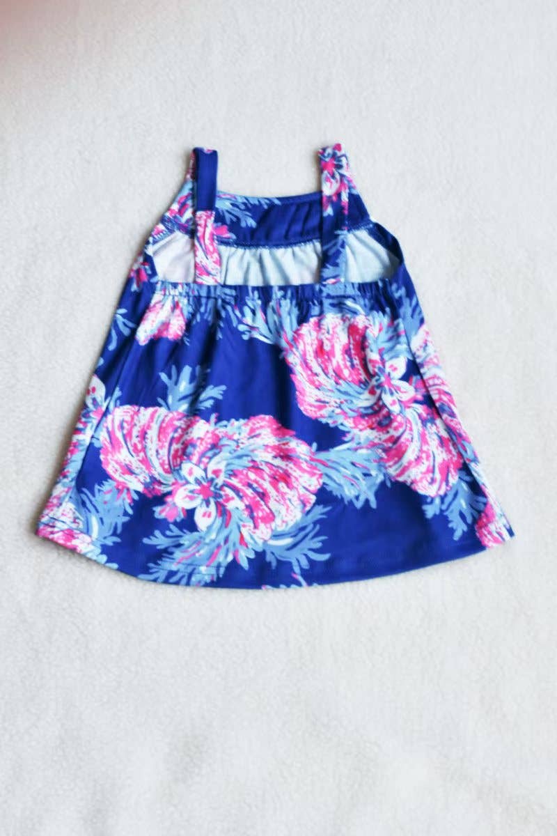 Floral Printed Top & Bloomer Set