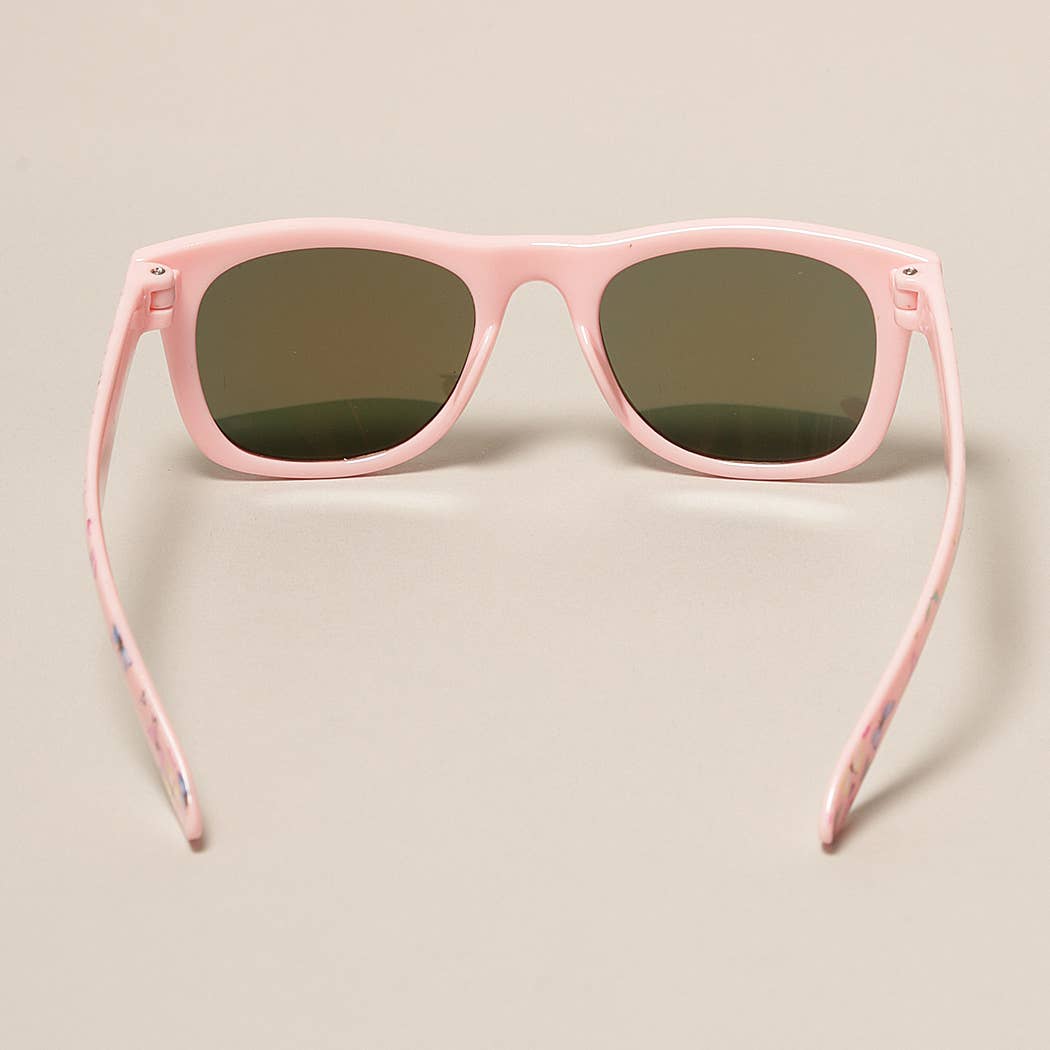 Kids Colorful Butterfly Pattern Sunglasses