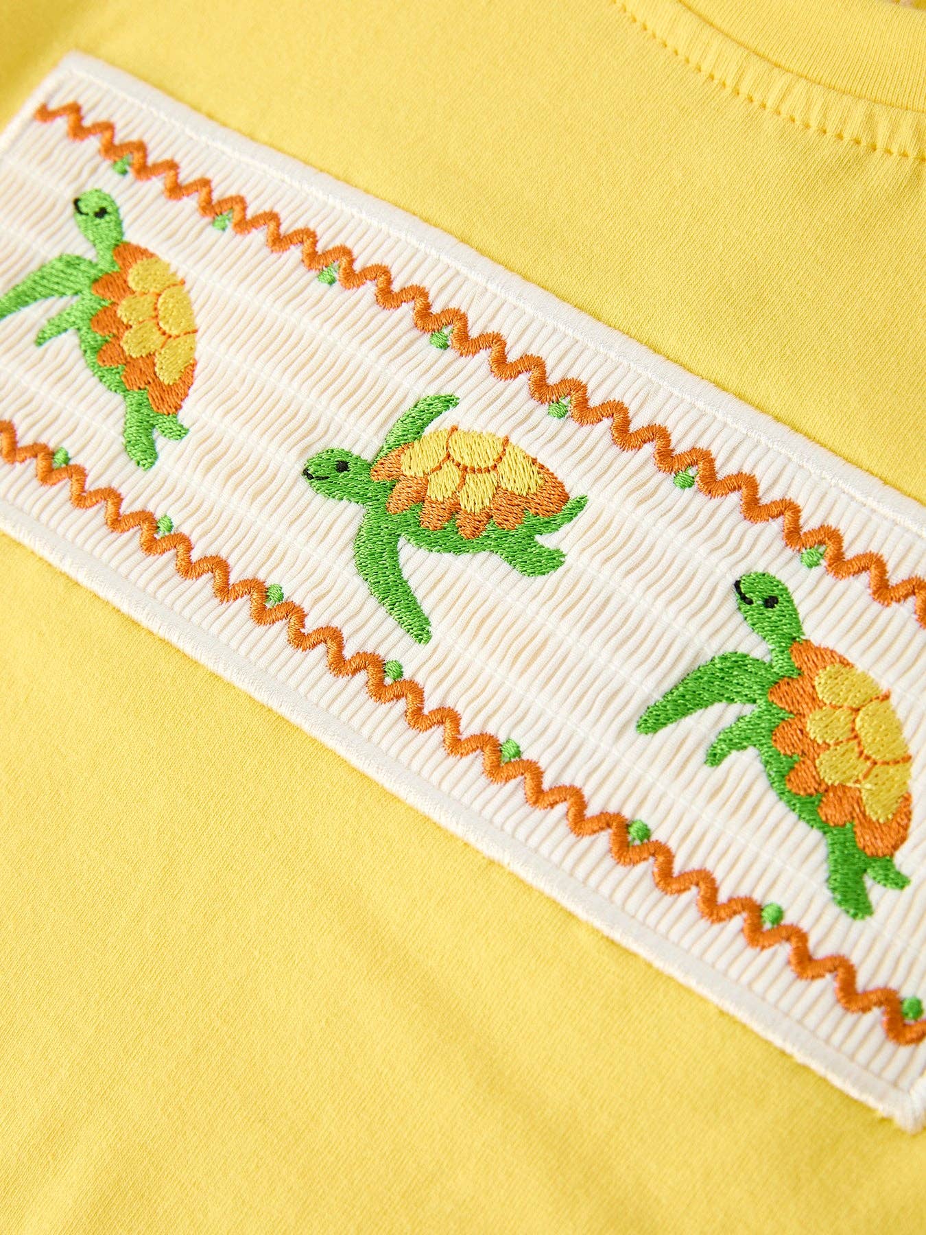 Turtle Smocked Boy Set