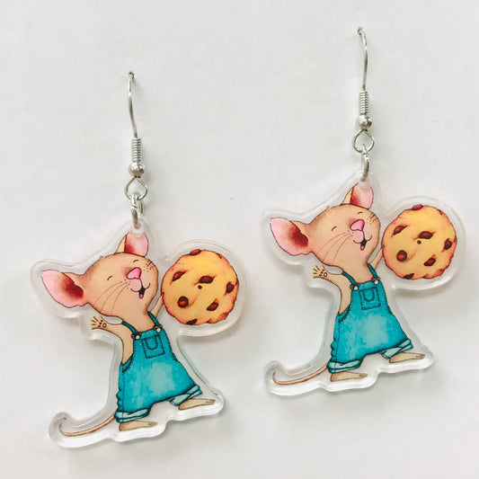 Acrylic Mouse Earrings