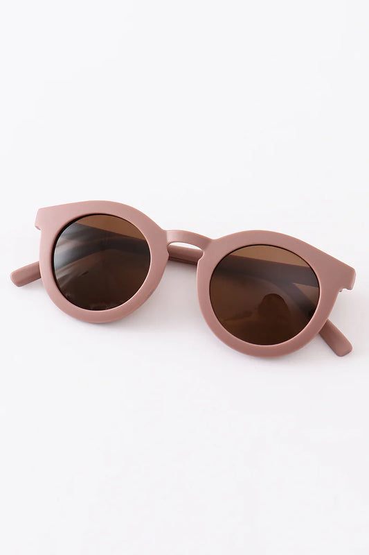 Adult Retro Round Sunglasses UV400 - Deep Pink