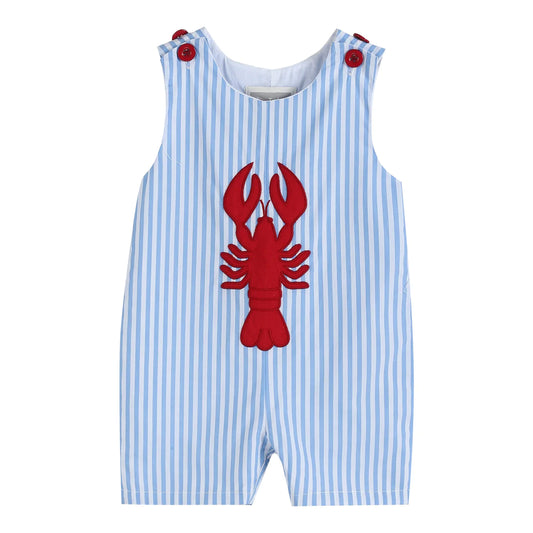 Blue Striped Crawfish Shortalls