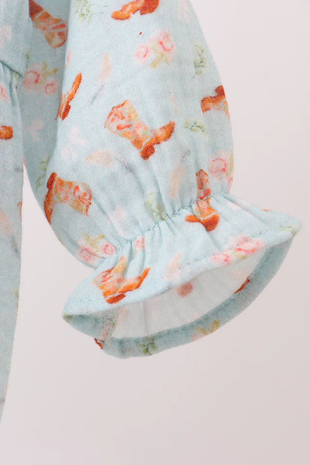 Boots Print Muslin Bubble