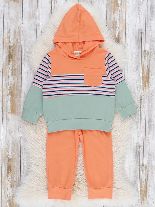 Campfire Stripes Colorblock Outfit