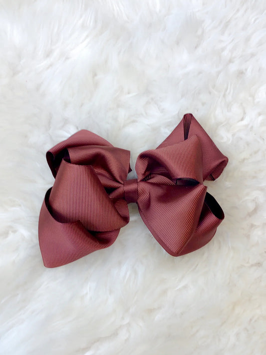 5 Inch Double Layer Bow - #18: Chocolate