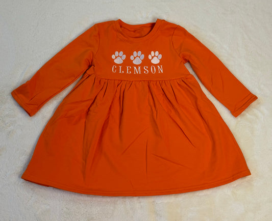 Clemson Long Sleeve Dress