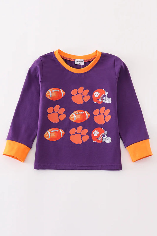 Clemson Football Print Top