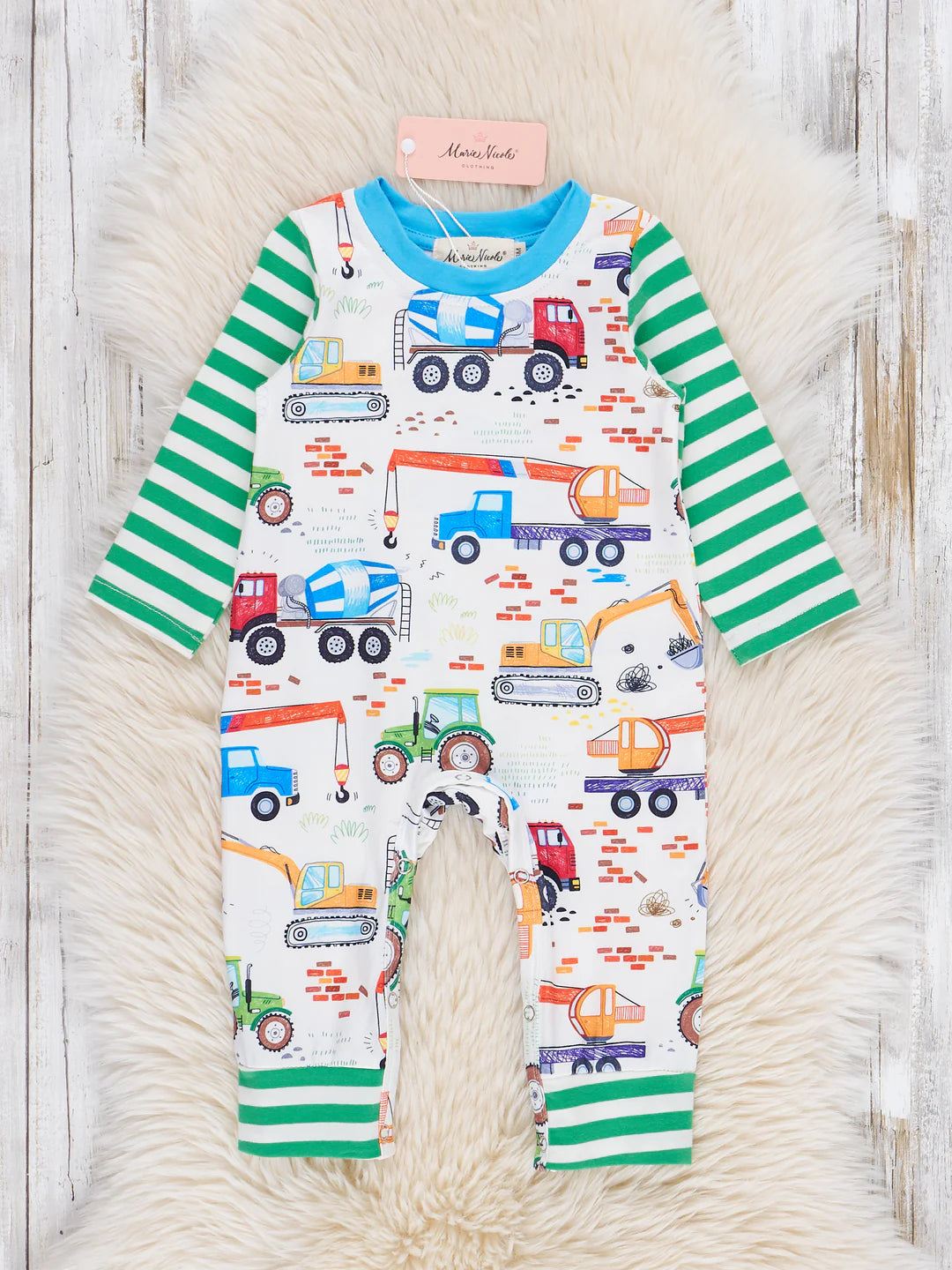 Construction Cuddles Romper