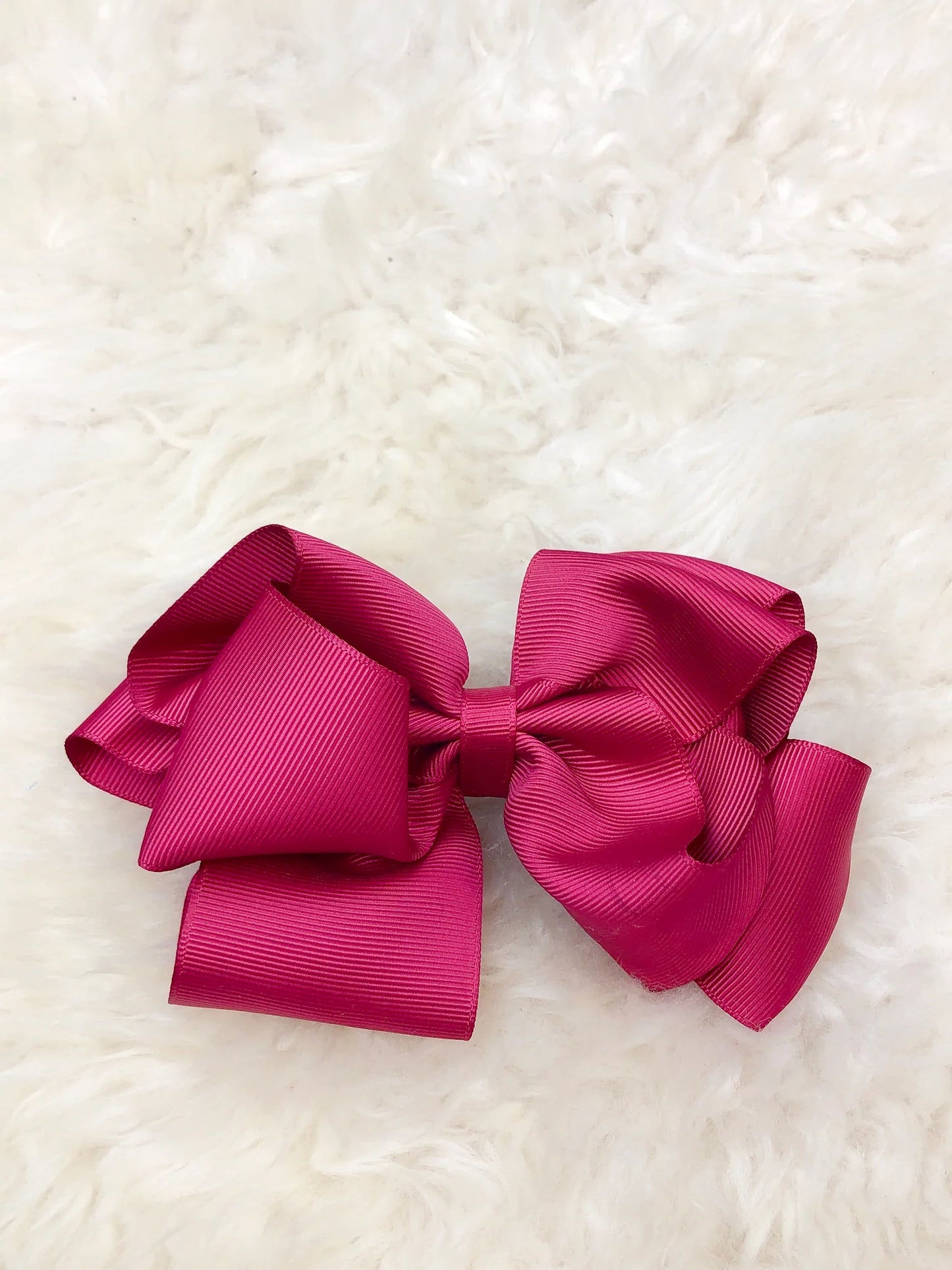 5 Inch Double Layer Bow - #38: Cranberry