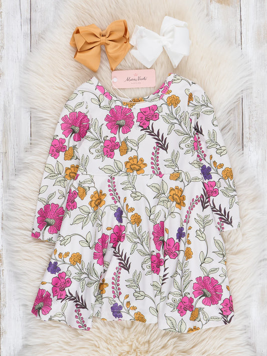 Daffodil Doodles Swing Dress