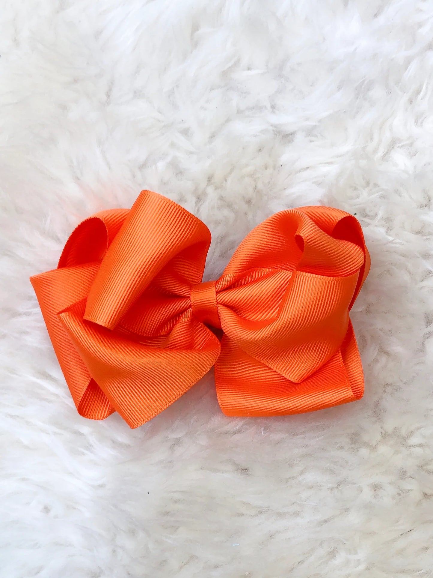 5 Inch Double Layer Bow - #10: Dark Orange