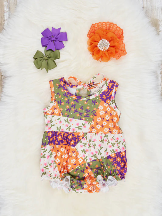 Geometric Floral Ruffle Bubble