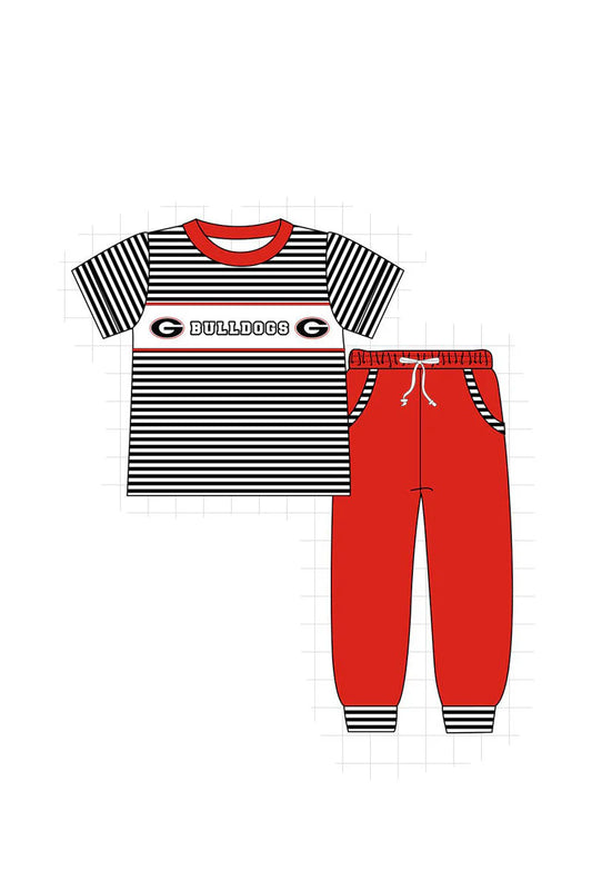 Georgia Bulldogs Boy Shirt and Pants Set