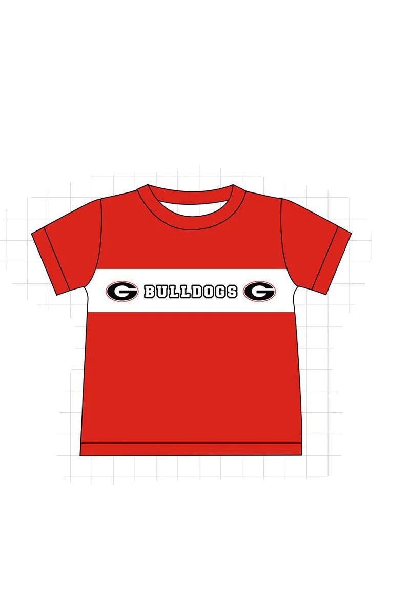 Georgia Bulldogs Embroidered Boys Shirt