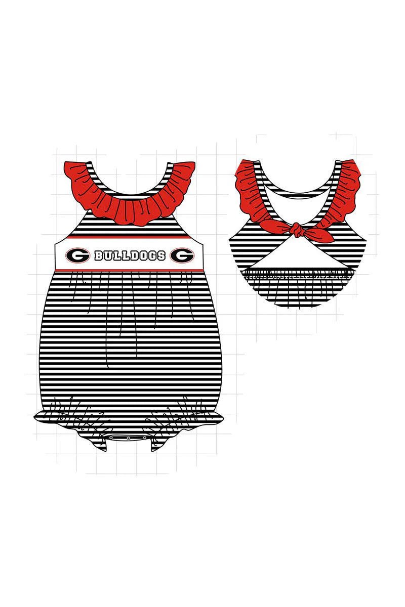 Georgia Bulldogs Girl Romper