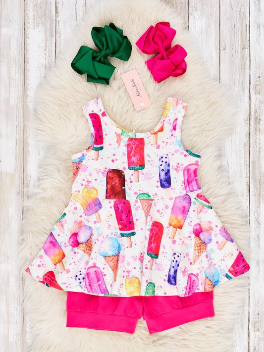 Ice Cream Tank and Shorts Set