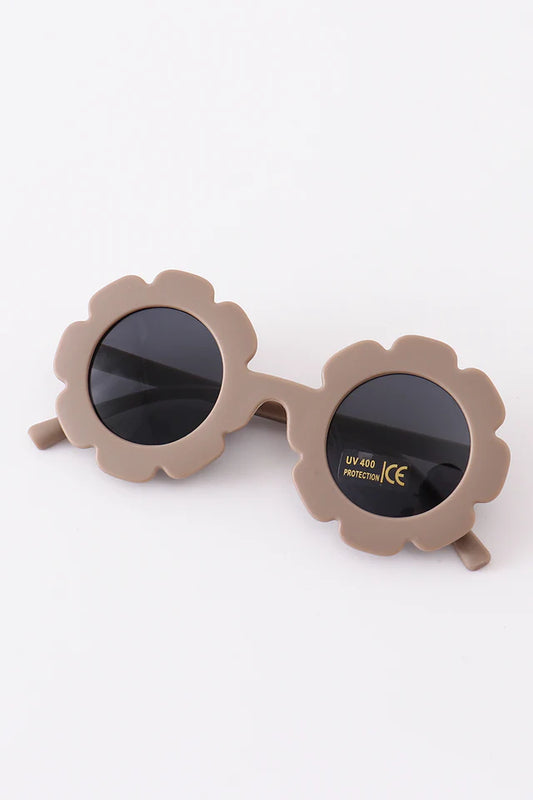 Toddler & Kids Retro Round Sunglasses UV400 - Coffee