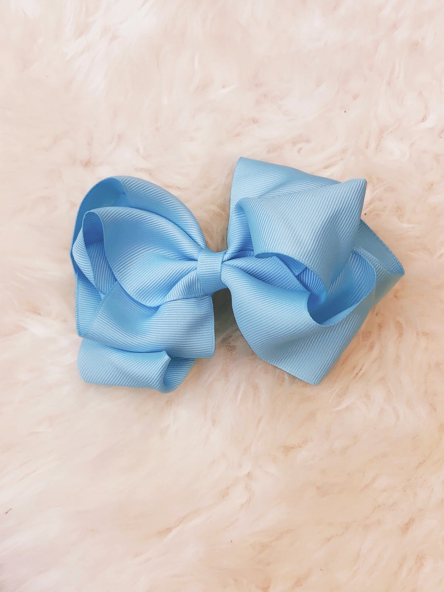 5 Inch Double Layer Bow - #13: Light Blue