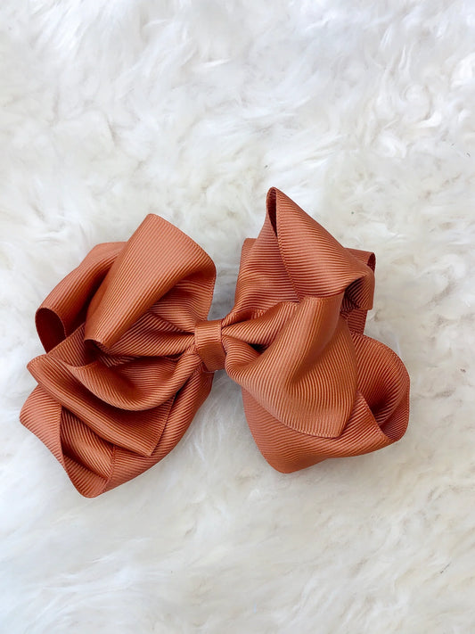 5 Inch Double Layer Bow - #19: Light Brown