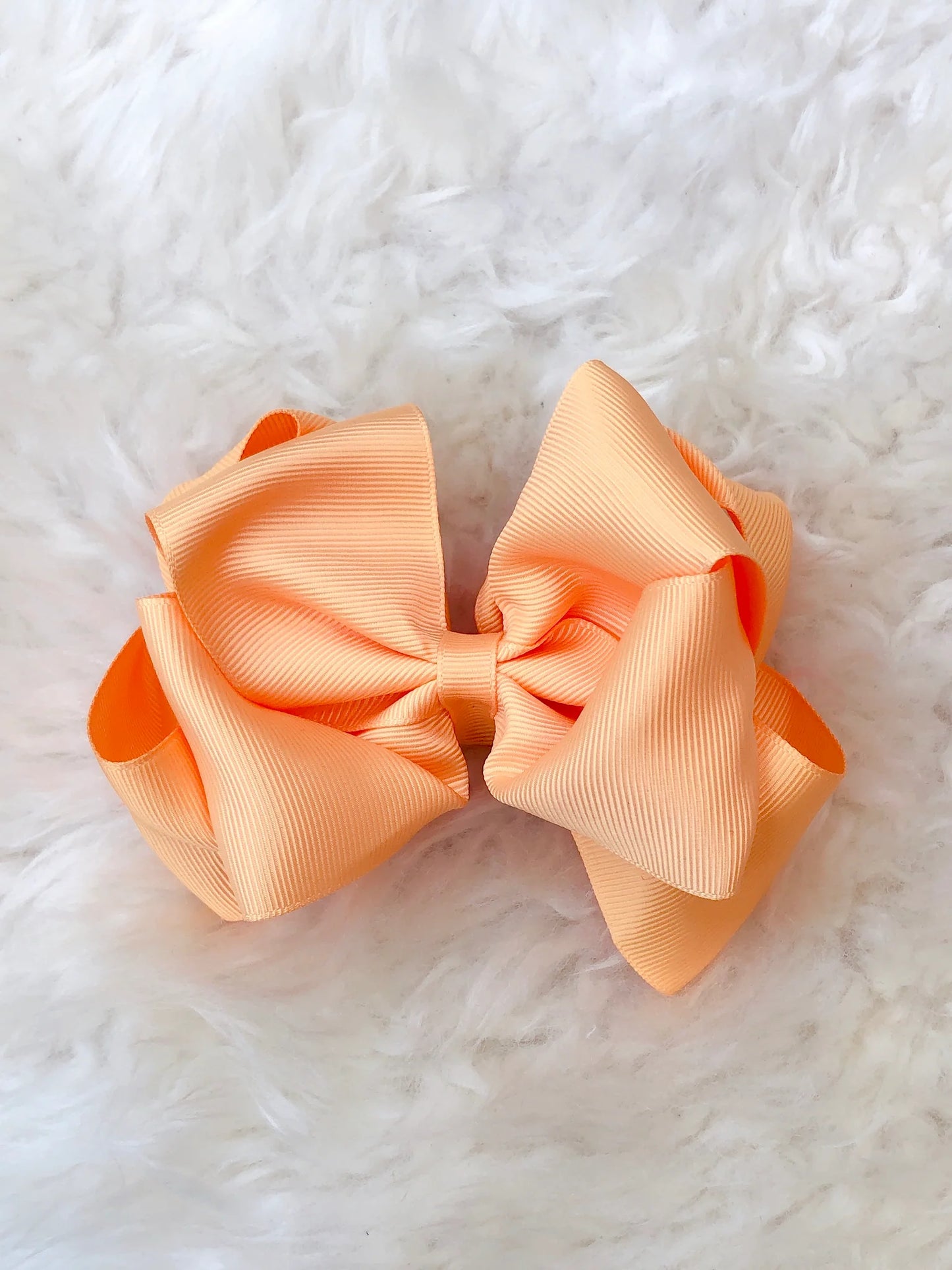 5 Inch Double Layer Bow - #9: Light Orange