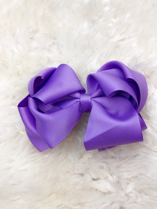 5 Inch Double Layer Bow - #26: Light Purple