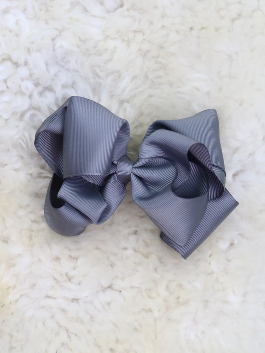 5 Inch Double Layer Bow - #2: Metal Grey