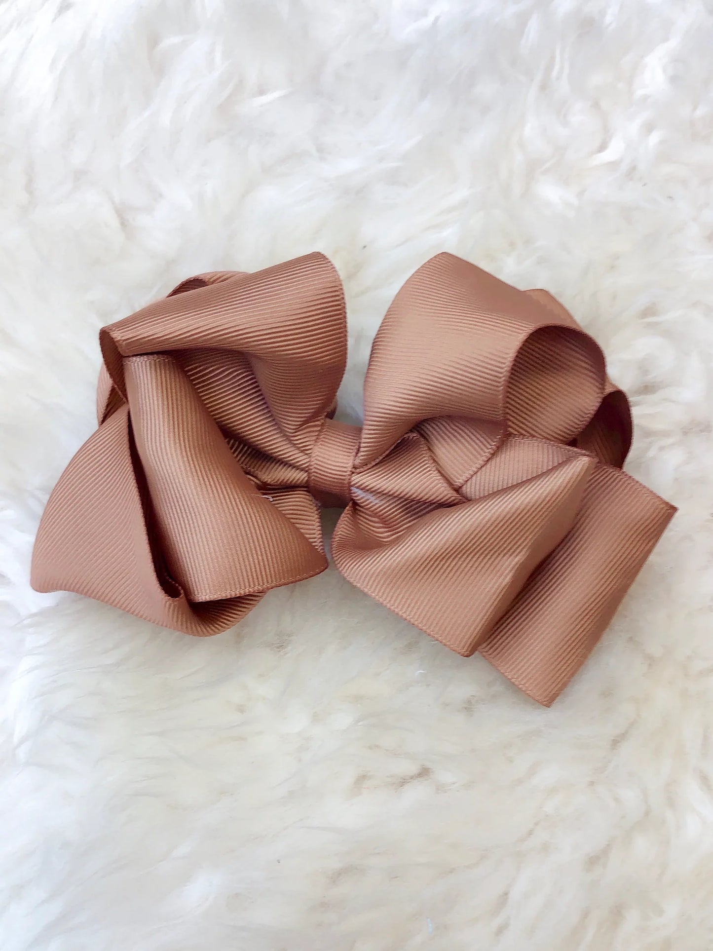 5 Inch Double Layer Bow - #20: Mocha