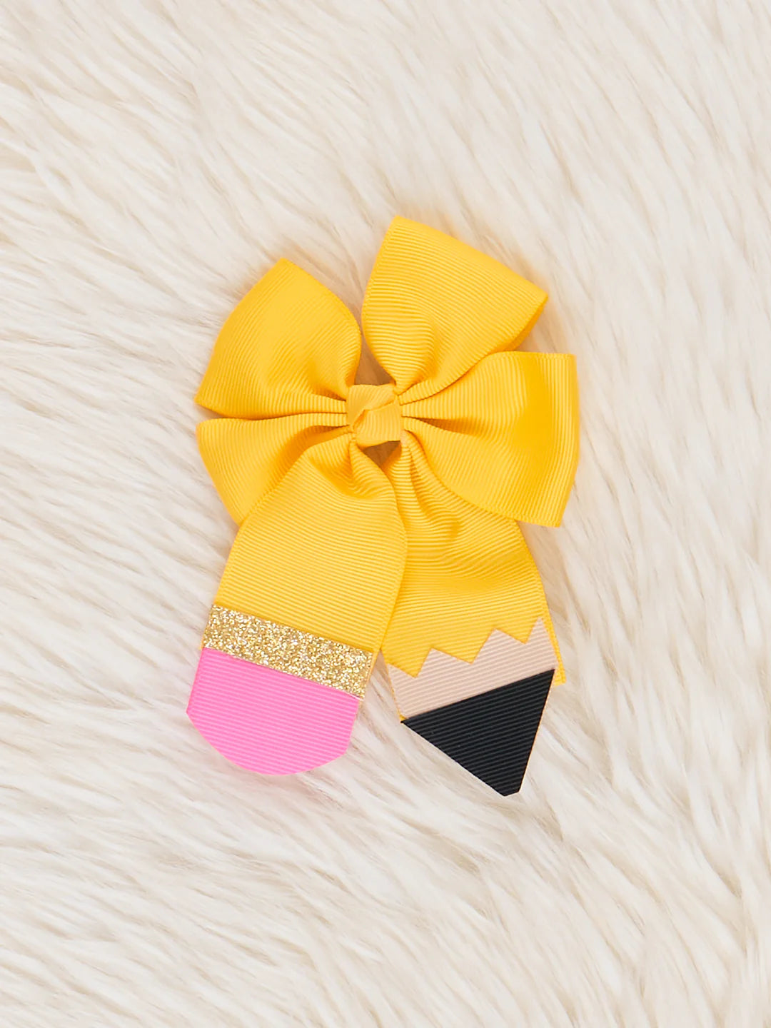 No. 2 Pencil Bow - Yellow