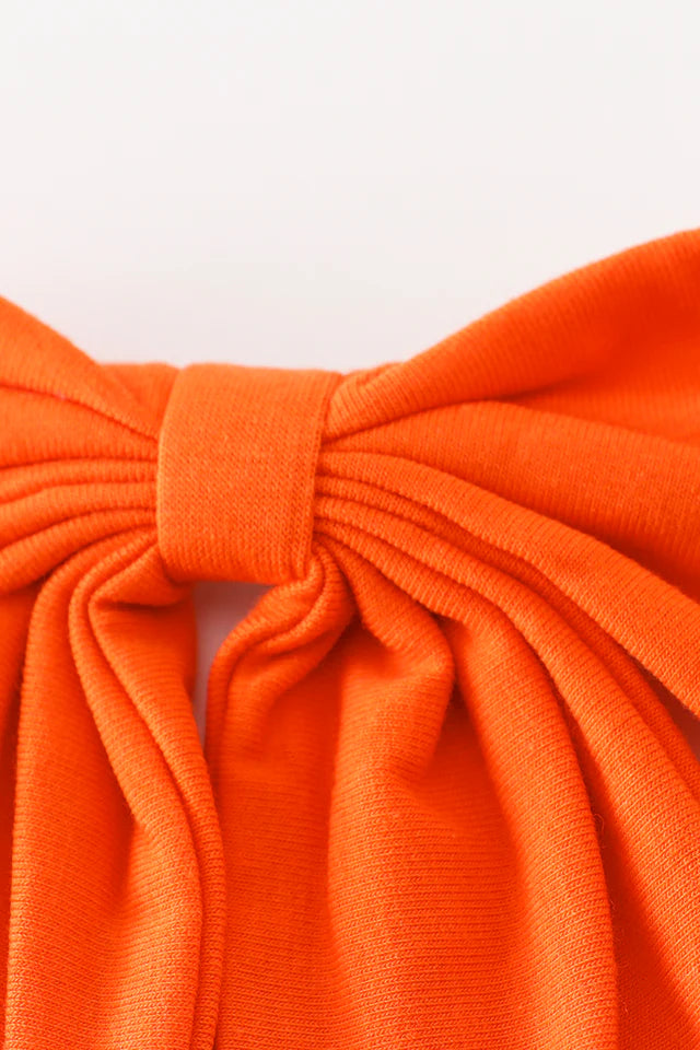 Orange Clemson Tiger Bow