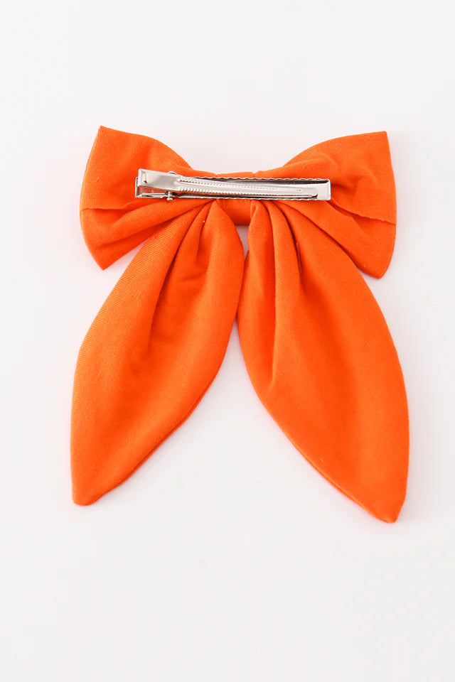 Orange Clemson Tiger Bow