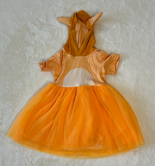Orange Dog Hoodie Dress