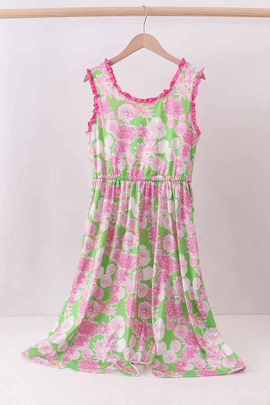 Pink Floral Dress
