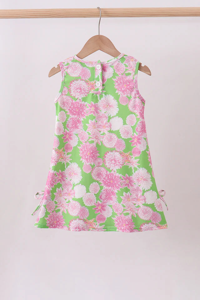 Pink Floral Lace Shift Dress