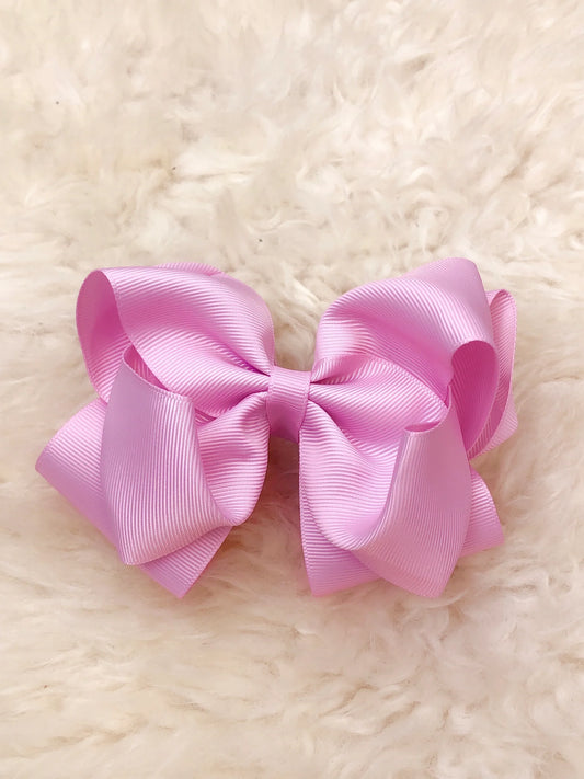 5 Inch Double Layer Bow - #30: Pretty Pink