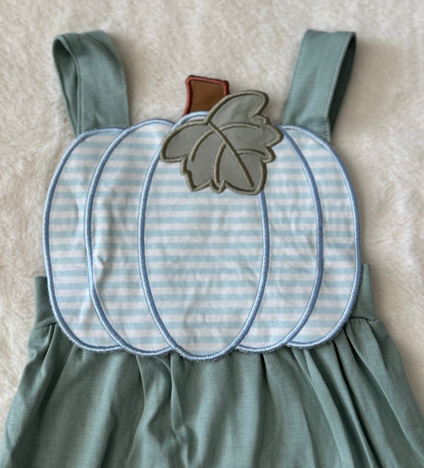 Sage Floral Pumpkin Applique Collection - Longall