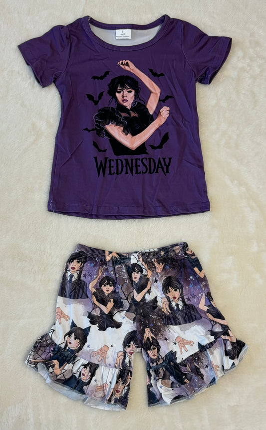 Purple Wednesday Shorts Outfit