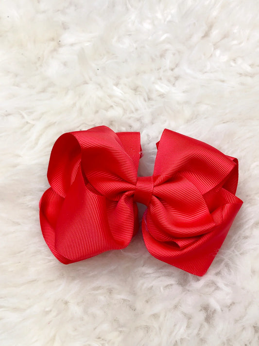 5 Inch Double Layer Bow - #37: Red