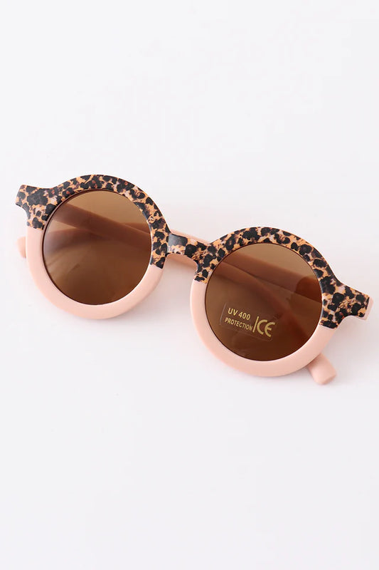 Retro Round Sunglasses UV400 - Toddler and Kids - Light Pink