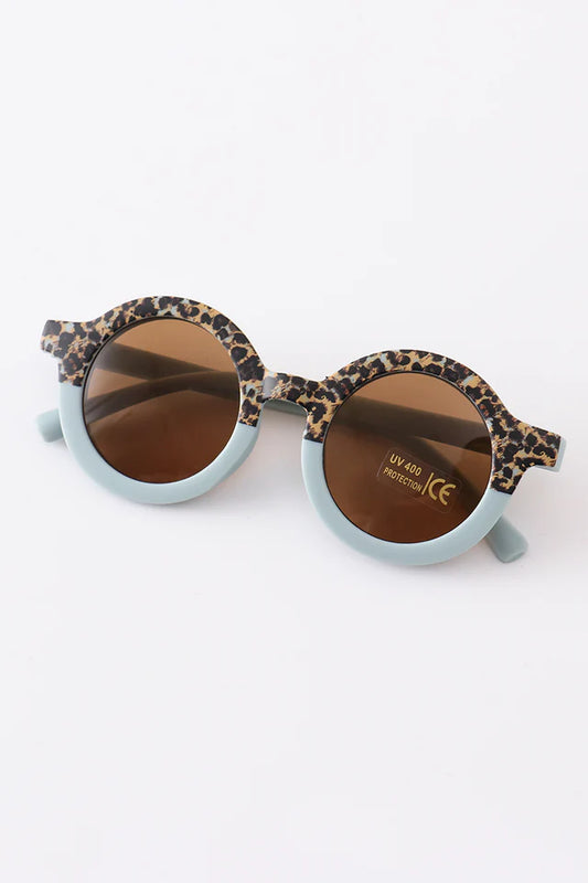 Retro Round Sunglasses UV400 - Toddler and Kids - Light Blue