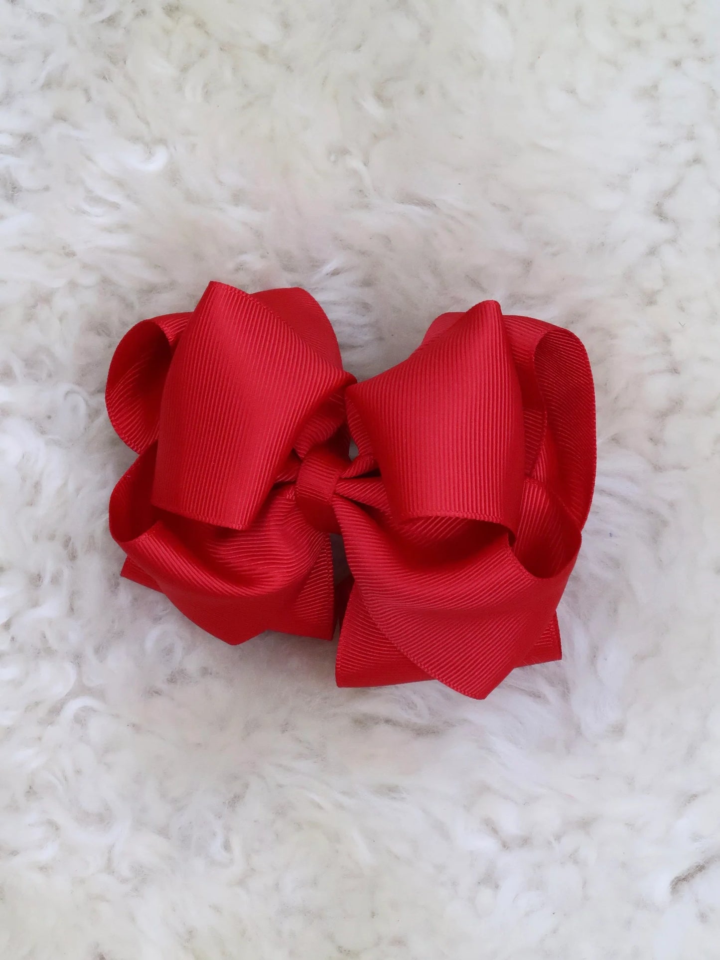 5 Inch Double Layer Bow - #51: Ruby